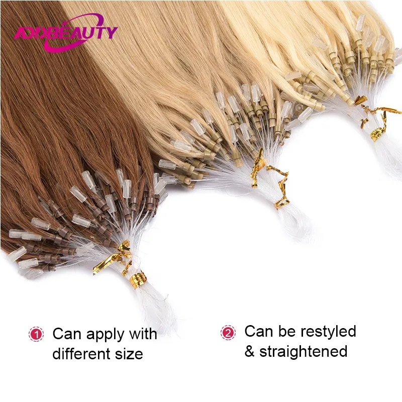 Monofilament Line - Extensões de cabelo humano reto para